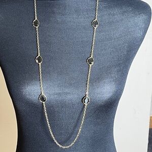 Nordstrom Gold and Black Necklace with Elegant Accents